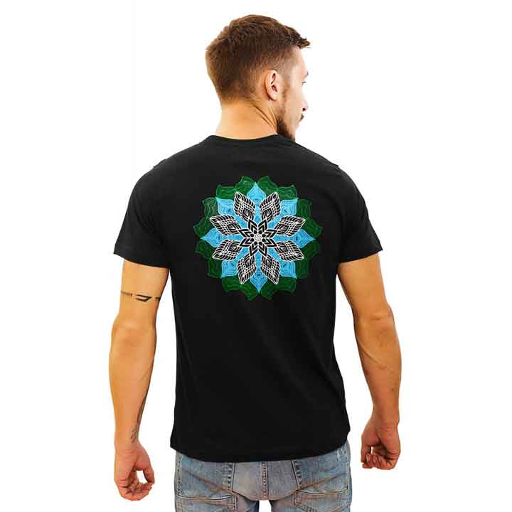 MANDALA Glow in Dark Psychedelic Men's T-Shirt