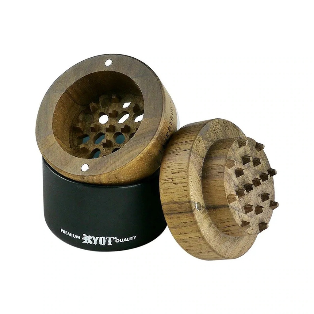 Ryot GR8TR Wood and Glass Herb Grinder