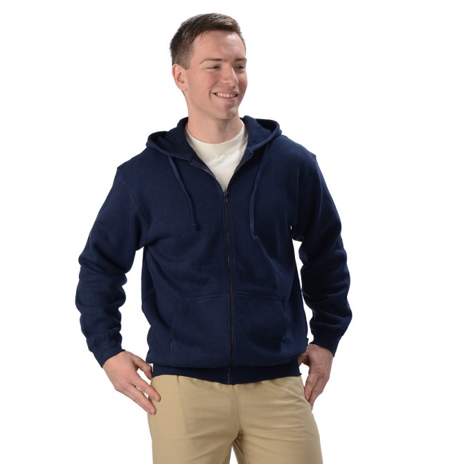 Men's Hemp Zip Hooded Jacket with Pockets from Eco-Essentials