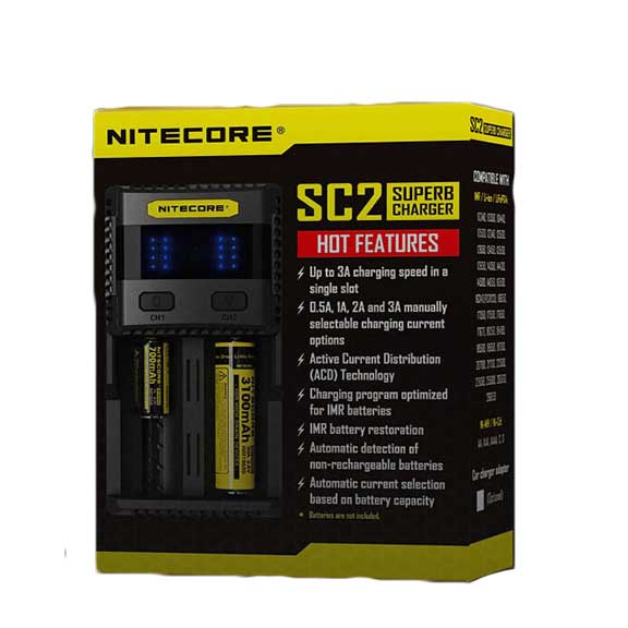 Nitecore SC2, Double Battery Charger