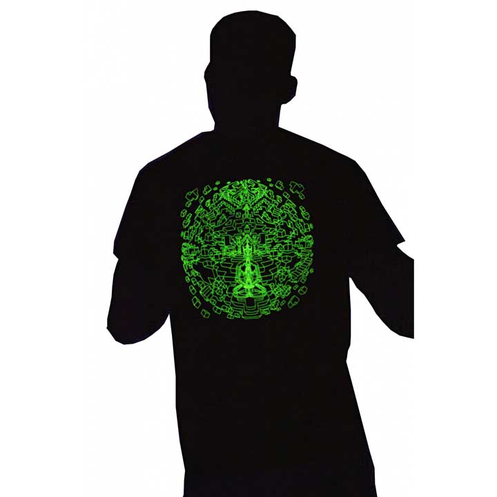 OMNI VISION Glow in Dark Psychedelic Men's T-Shirt