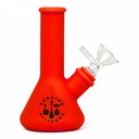 LIT SILICONE 5 Inch Silicone Mini Bong with Glass Bowl