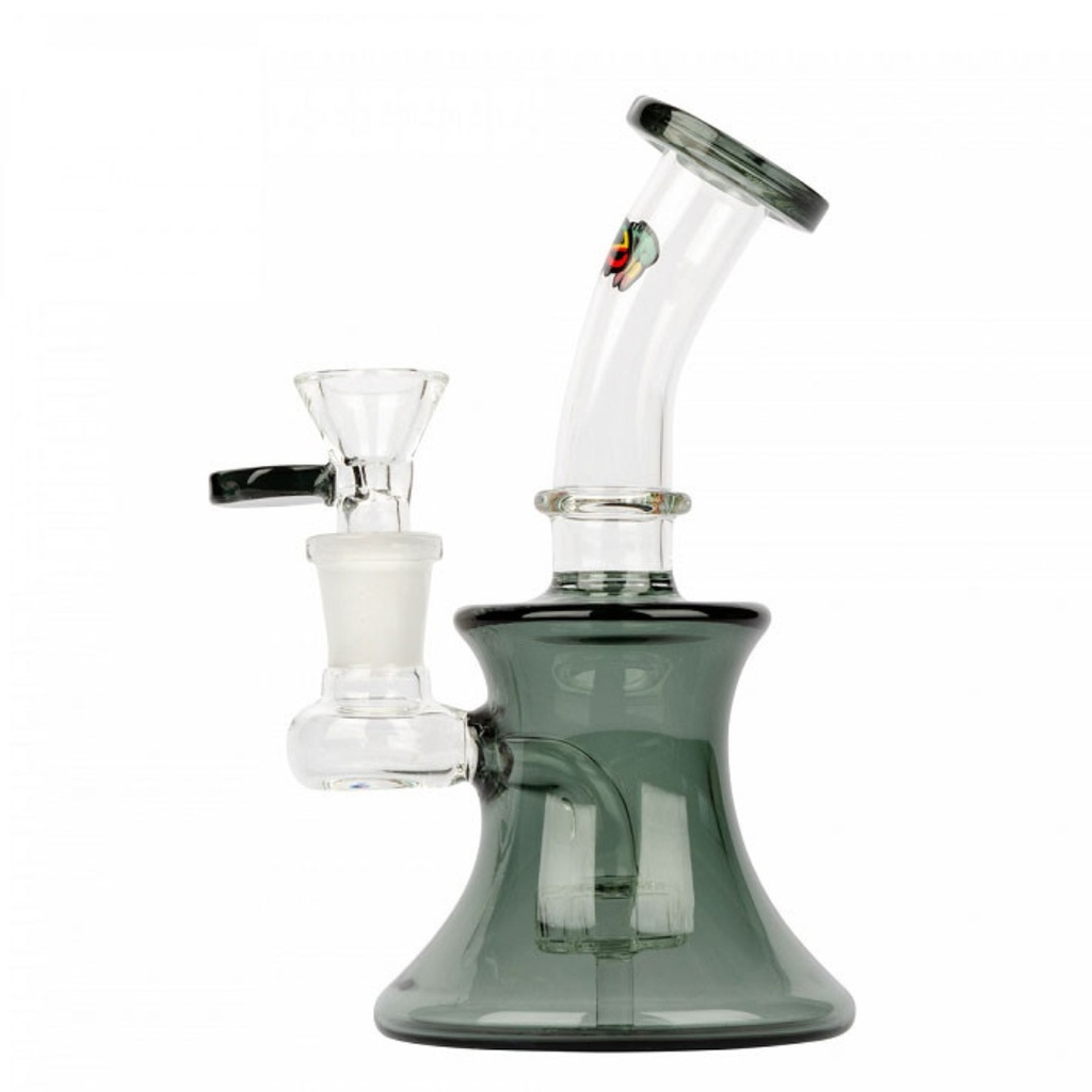 Mini 5 Inch IRIE Bong with Percolator - I-Yah UFO - Smoke