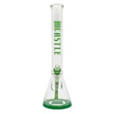 18 Inch 9mm Beaker Bong with Color Accents with Ultra Thick Base from Castle Glass