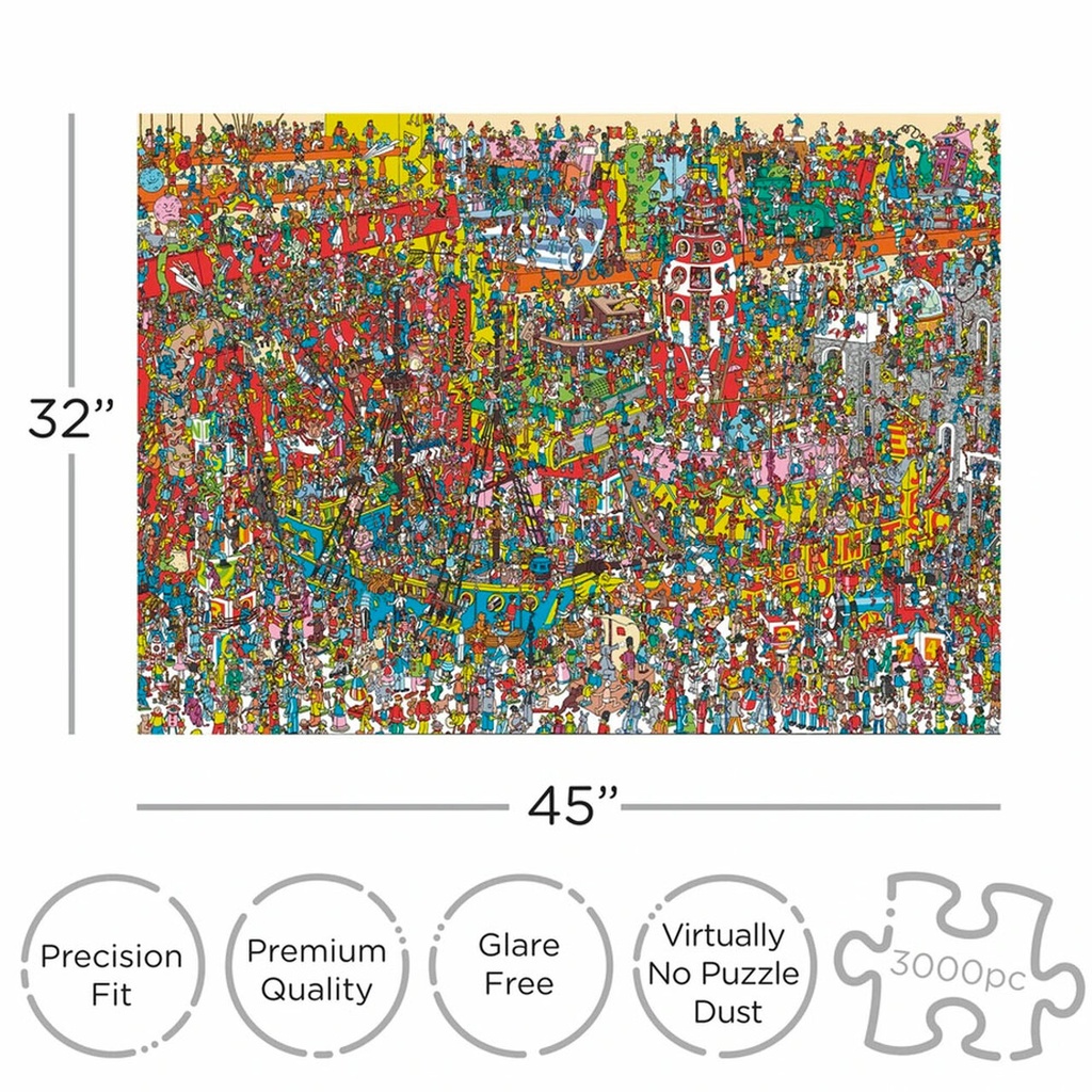 3000 Piece Puzzle - Where's Waldo? - Toy