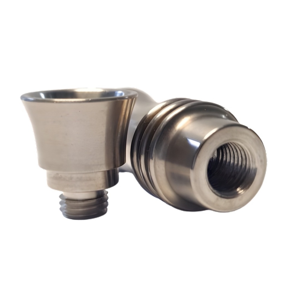 Titanium Domeless Female Nail 14mm and 19mm Fit on Male Joint- open