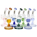 10 Inch Infyniti Oil Lamp Glass Bong with Cone Showerhead Percolator and Color Accents - All