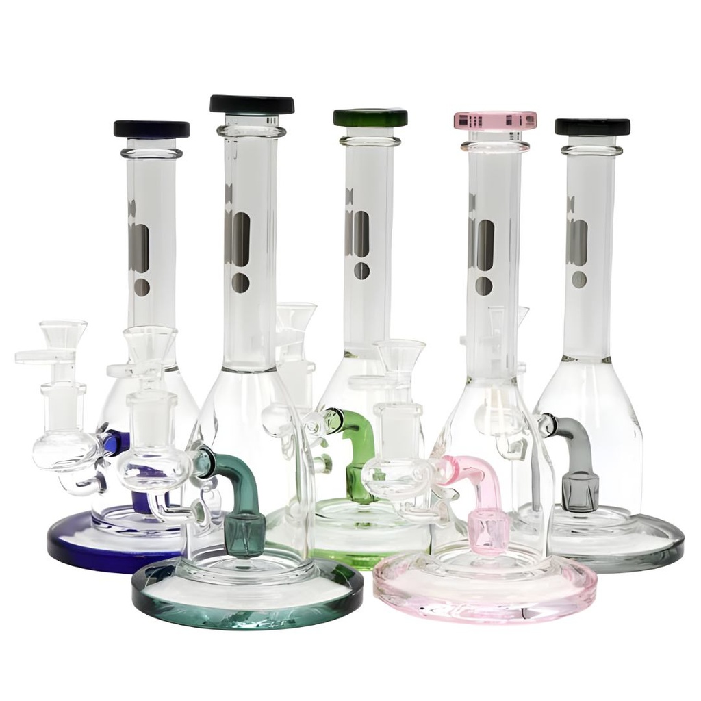 11 Inch Infyniti Glass Bong with Fixed Showerhead Perc and Wide Base- All