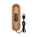Elegant Wooden PAX Charging Tray - Compatible with PAX 2 - PAX 3 - Pax Plus and Pax Mini - Walnut Front