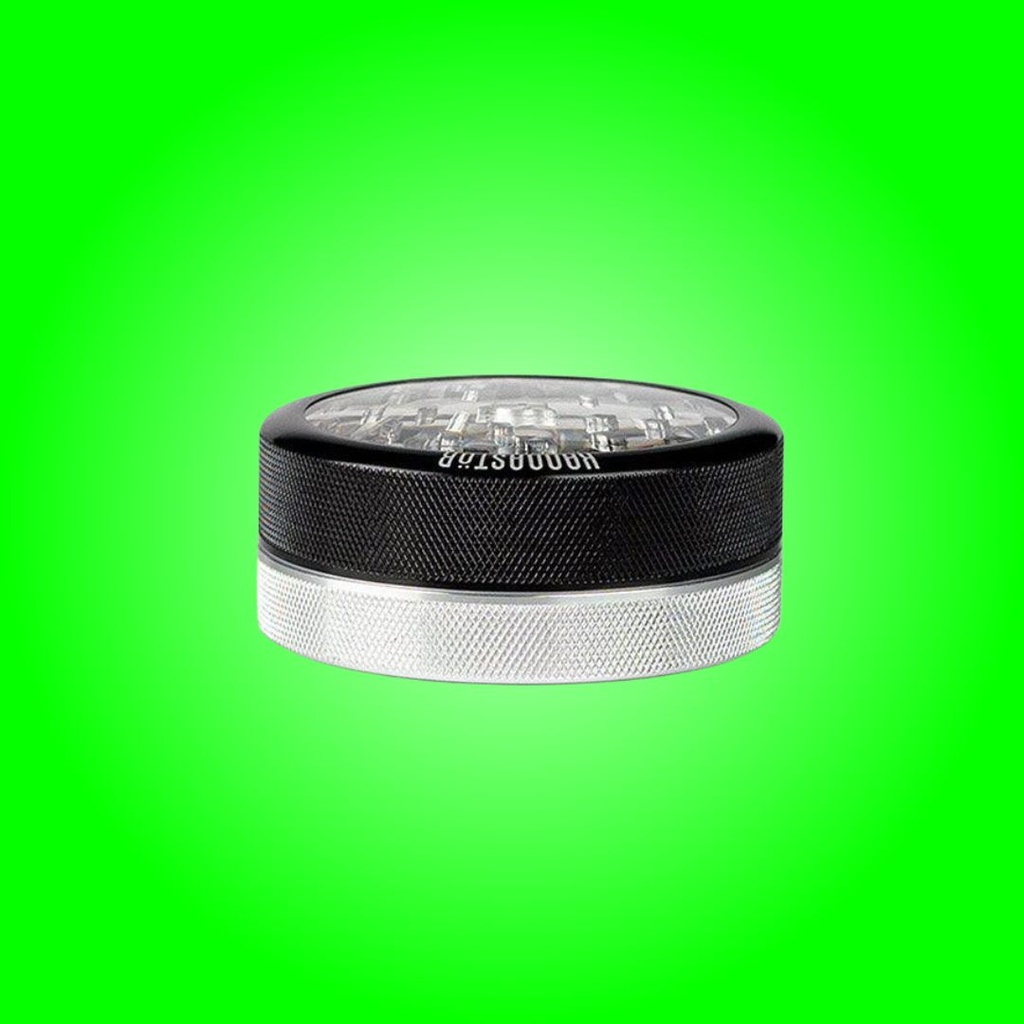 Kannastör 2-Piece Glass Top Herb Grinder - 2.2 Inch