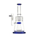 10 Inch Stemless Glass Bong with Inverted Pyramid Dome Perc from Notions