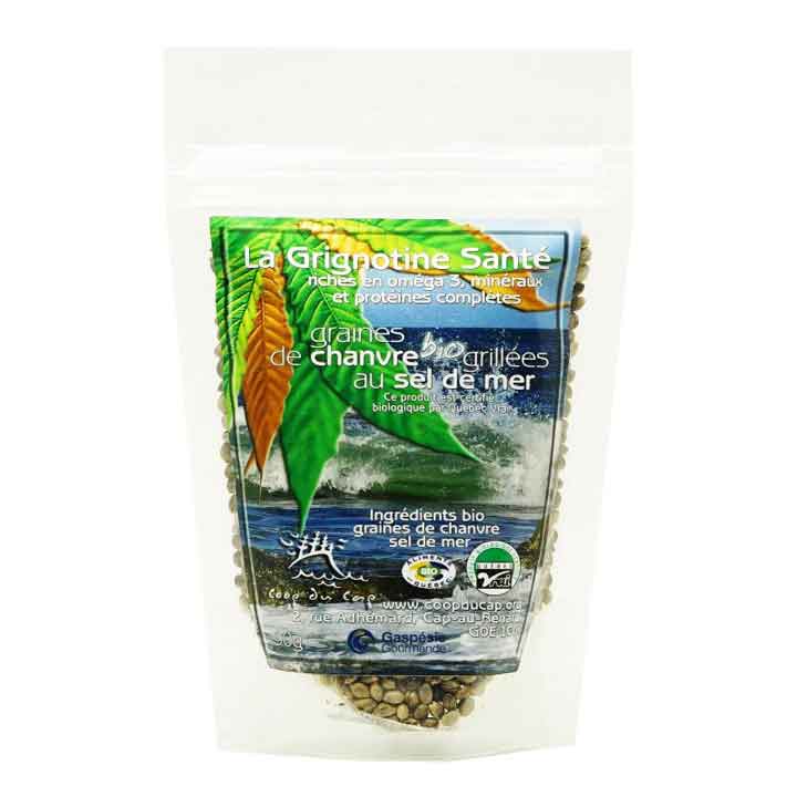 Sea Salt Organic Roasted Hemp Seeds 90g