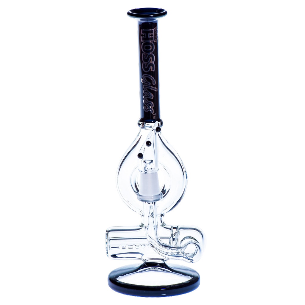 Mini 7 Inch Donut Rig Waterpipe from Hoss Glass H108