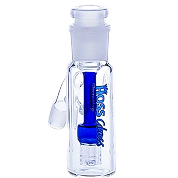Hoss Glass 5.5 Inch Ash Catcher 29mm joint colored 6-Arm Downstem Diffuser Y409/YX26-29