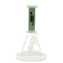 10 Inch Infyniti Mini Beaker Style Glass Bong with Fixed Showerhead Perc and Large Base