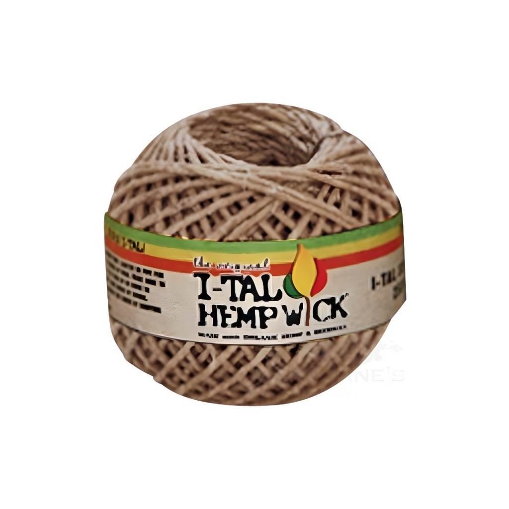 I-Tal Hemp Wick X-Large Spool - 250ft of Organic Hemp and Beeswax Wick