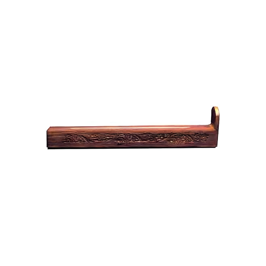 Box Wooden Coffin Incense Holder Carved