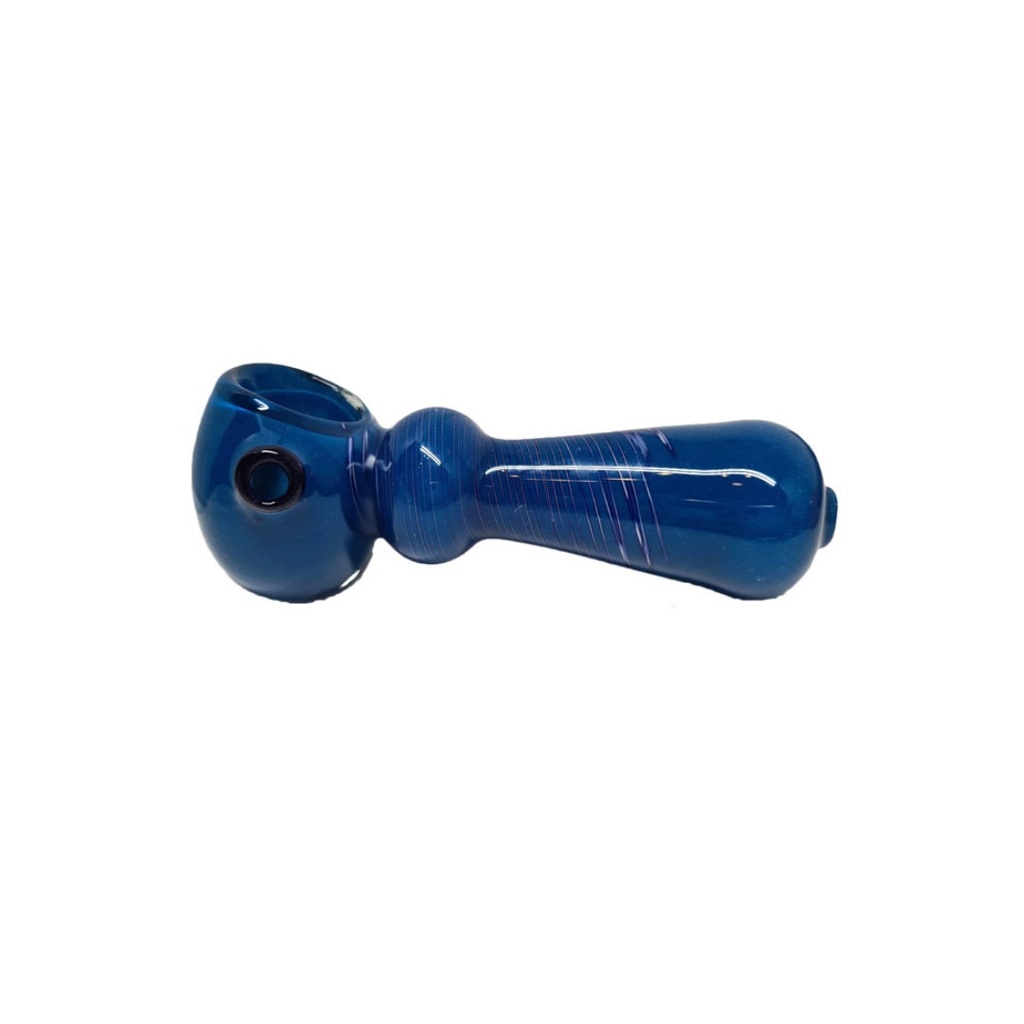 Pipe à main en verre souple avec spirale