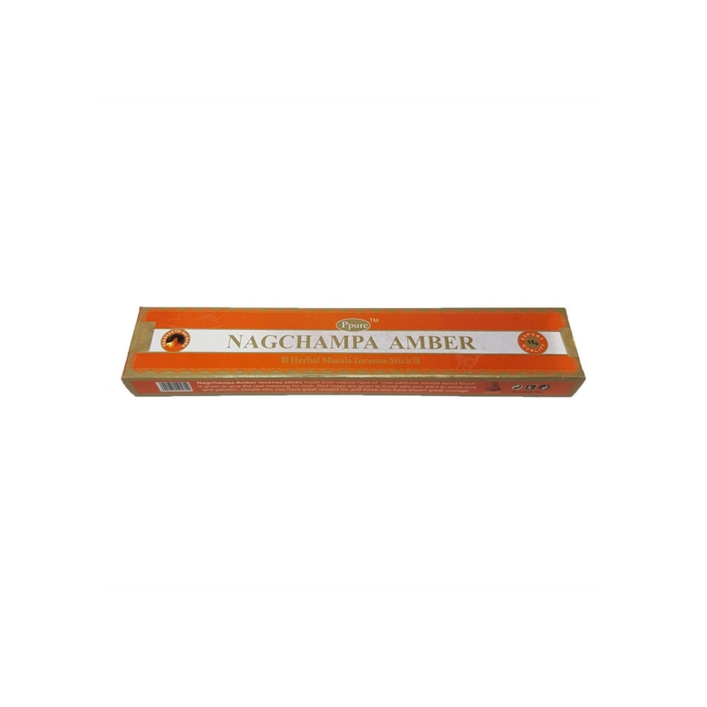 Amber Sai Baba Nag Champa 15g Incense sticks Pack