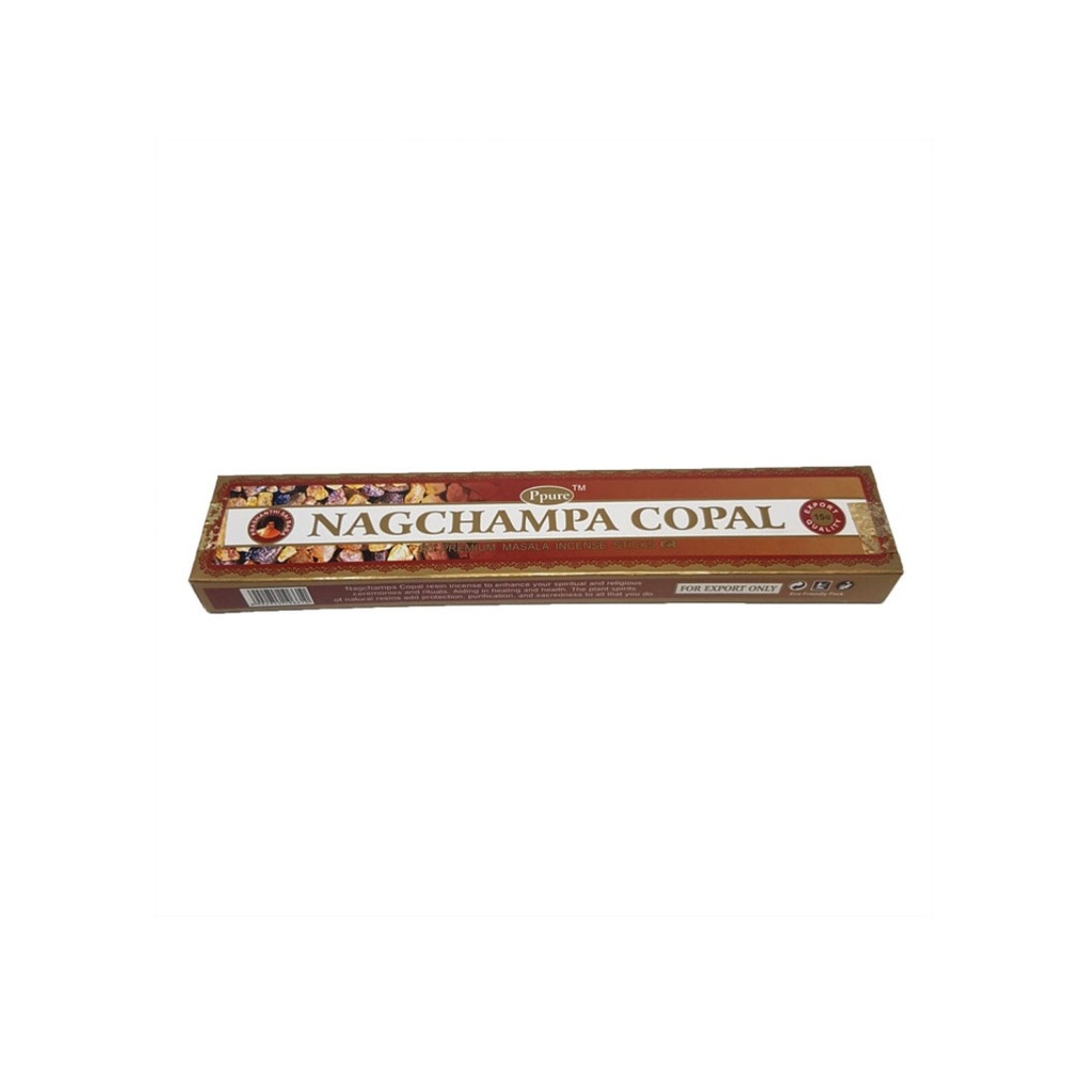 Paquet de bâtonnets d'encens Copal Sai Baba Nag Champa 15g