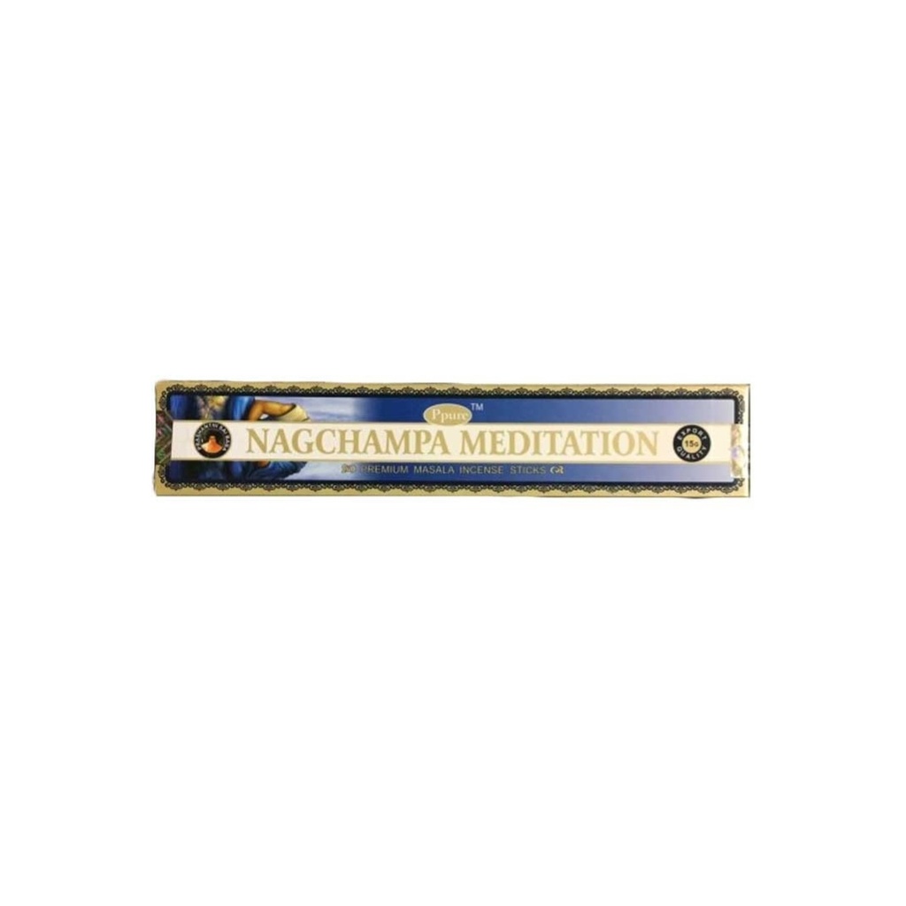 Paquet de b tonnets d'encens Meditation Sai Baba Nag Champa 15g