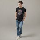 Sugar Skull and Daisies Organic Cotton T-Shirt by Sanctum Fashion