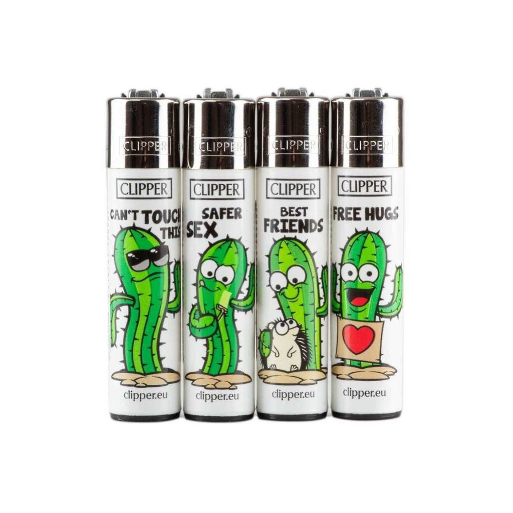 Briquet Rechargeable Clipper - Série Cactus Amical