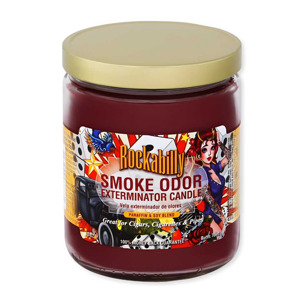 Rockabilly Smoke Odor Exterminator Candle - 13 oz Limited Edition Blend