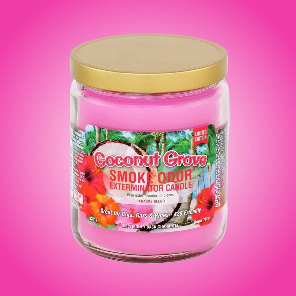 Coconut Grove - Smoke Odor Exterminator Candle - Tropical 13 oz Limited Edition