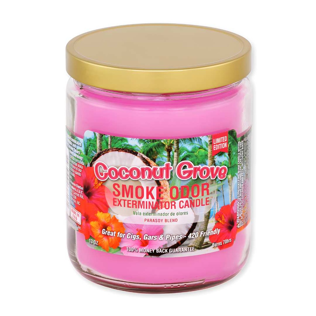 Coconut Grove Smoke Odor Exterminator Candle - Tropical 13 oz Limited Edition