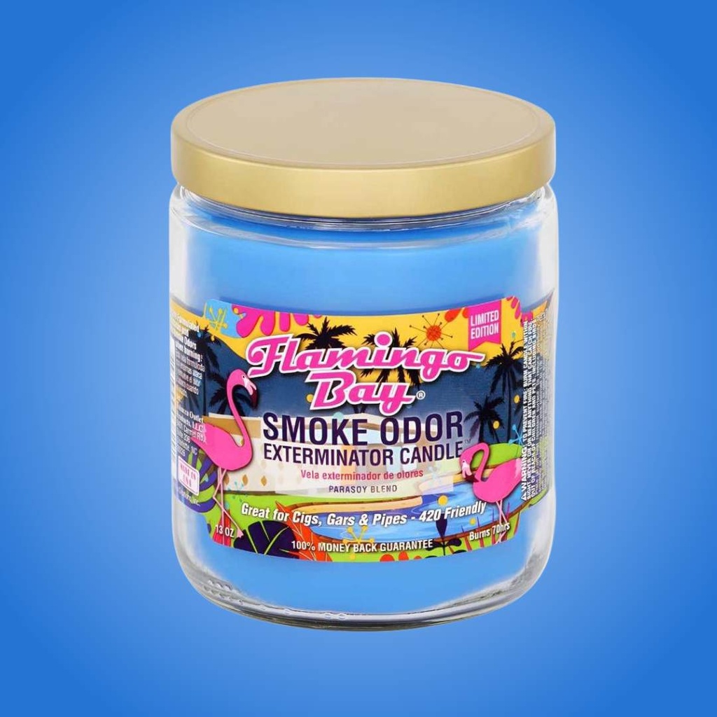 Flamingo Bay Smoke Odor Exterminator Candle - 13 oz California Dream Limited Edition