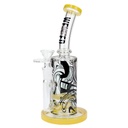 Pipa de Agua WENEED Dark Matter con Percolador de Panal - Vidrio Borosilicato Premium - 8.5 Pulgadas