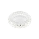 Cendrier en cristal de verre - rond concave