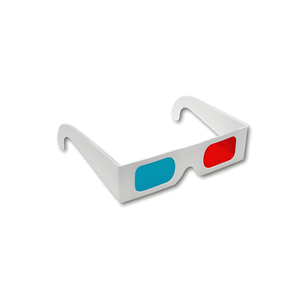 Lunettes 3D en Carton | Anaglyphe Rouge et Cyan | Expérience Visuelle Immersive