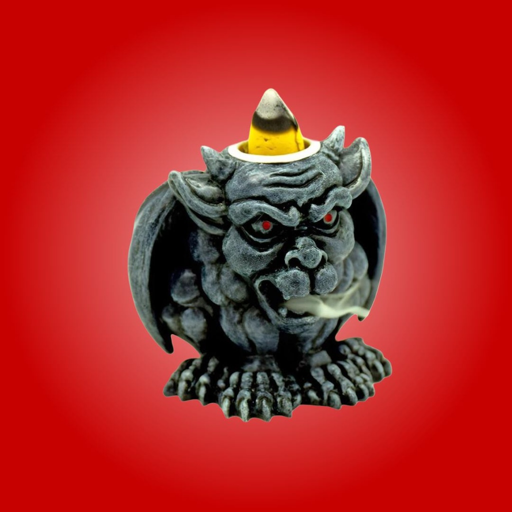 Guardian Gargoyle Backflow Incense Burner - Gothic Waterfall Effect