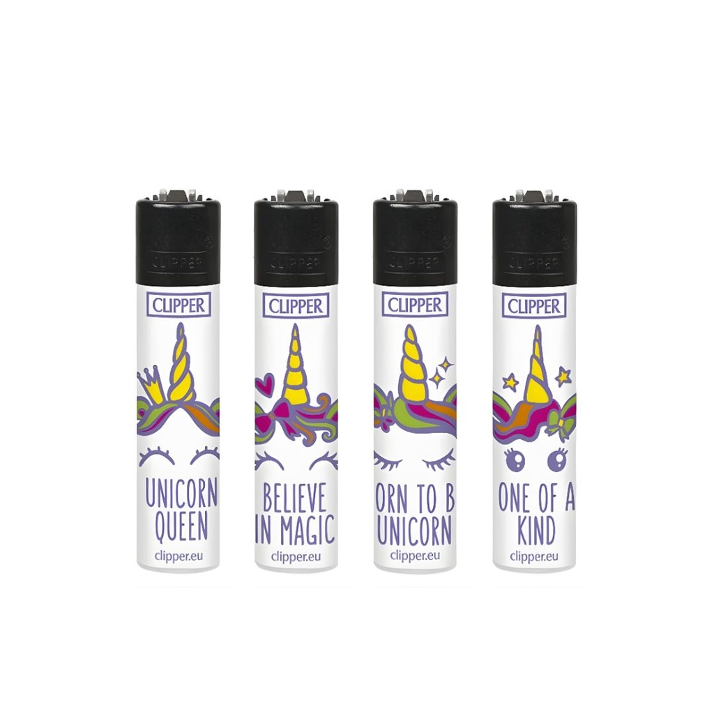 Clipper Rainbow Unicorn Series Lighters – Spark Your Imagination