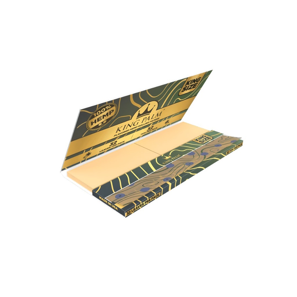 King Palm Hemp Rolling Papers and Tips King Size - Premium Quality