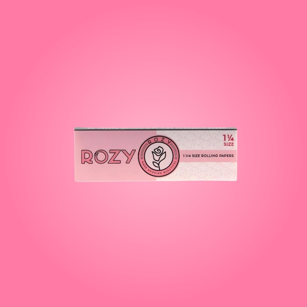 Rozy Pink Rolling Papers 1 1/4 - Enhance Your Smoking Experience with Elegance