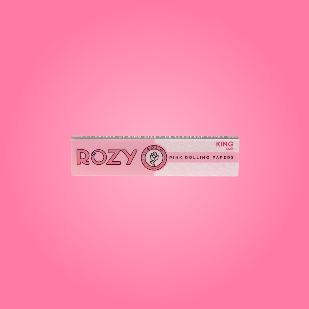 Rozy Pink King Size Rolling Papers – Elegant & Smooth Smoking Experience