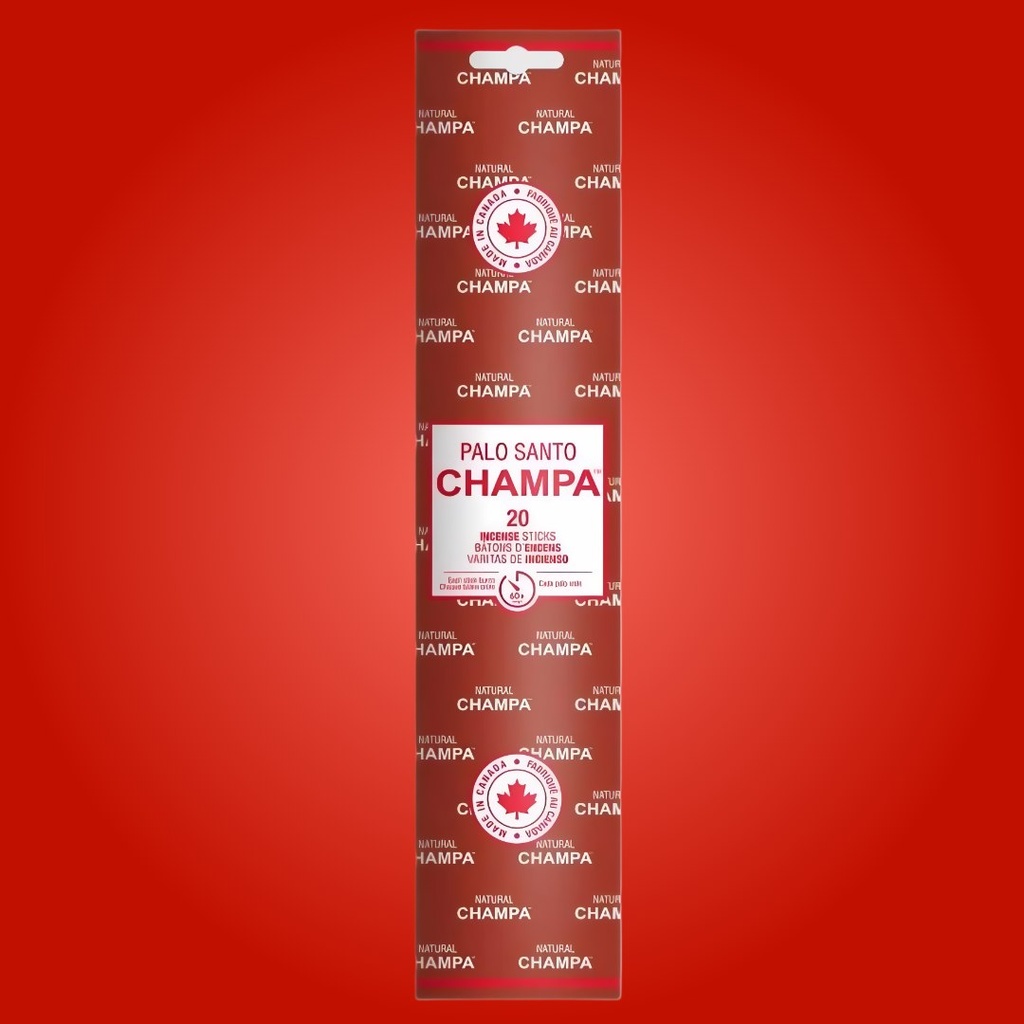 Palo Santo Champa 11 Inch Incense Sticks | Pack of 20 | Natural Aroma