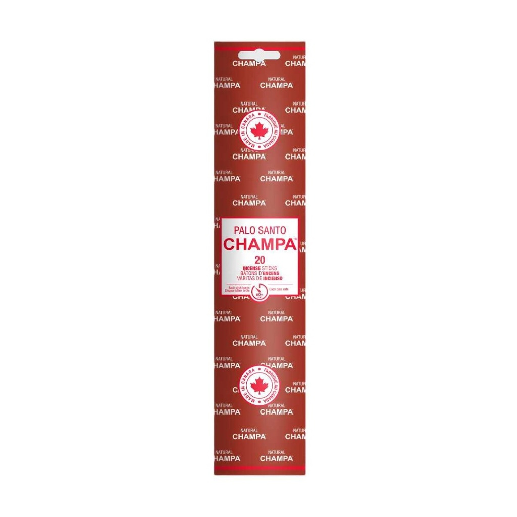 Palo Santo Champa 11 Inch Incense Sticks | Pack of 20 | Natural Aroma