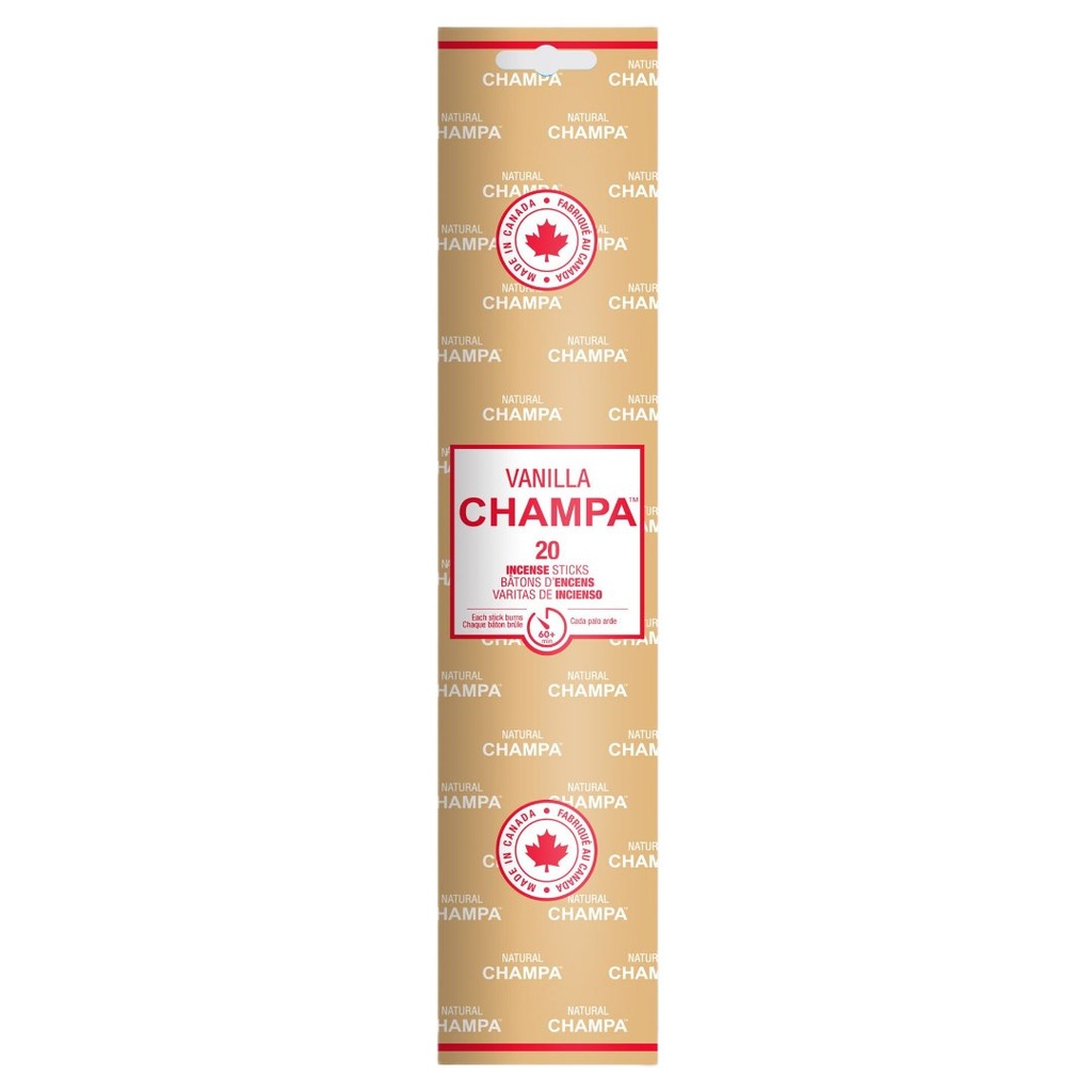 Vanilla Champa 11 Inch Incense Sticks | Pack of 20 | Sweet & Floral Aroma