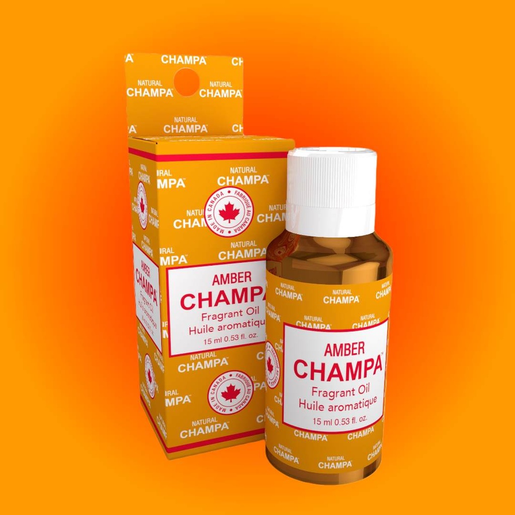 Aceite Aromático Natural Amber Champa - Botella de 15ml