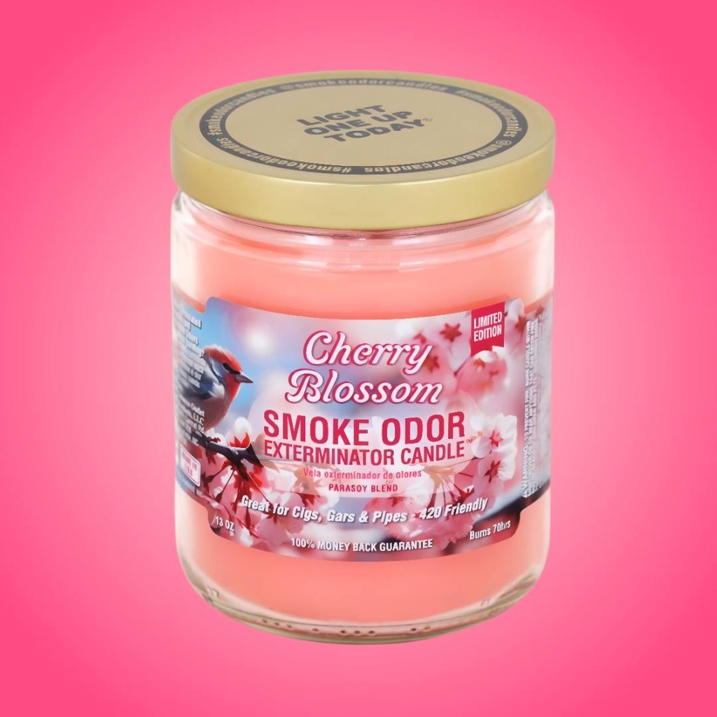 Cherry Blossom Smoke Odor Exterminator Candle - Limited Edition 13 oz