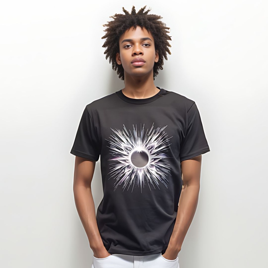 Stellar Radiance - Ring Spun Organic Cotton T-shirt From Sanctum Fashion