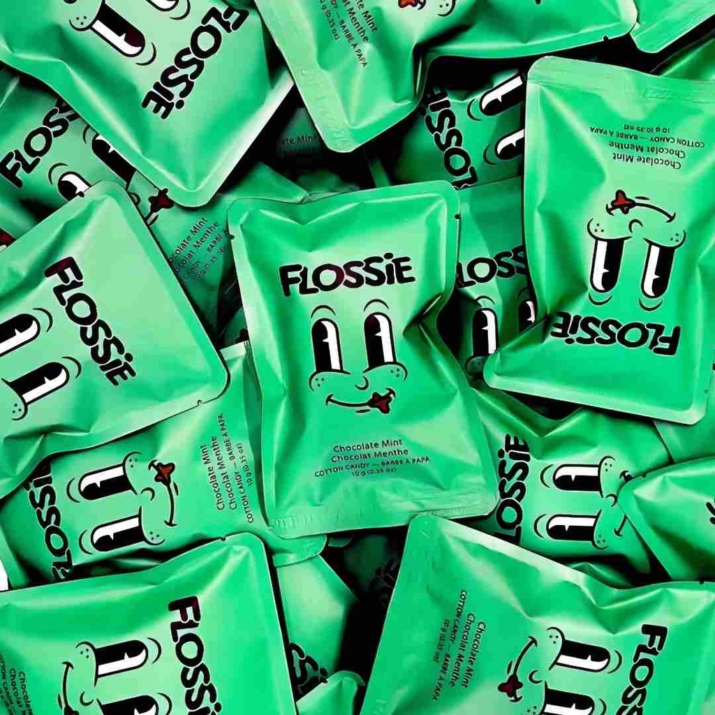 Flossie - Pack de Barbe à Papa Gourmet Format poche - Saveurs Assorties