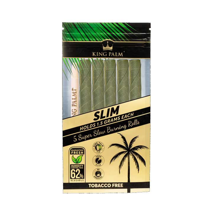 King Palm SLIM - 1.5g - Pre-Rolls with Boveda - Pack of 5