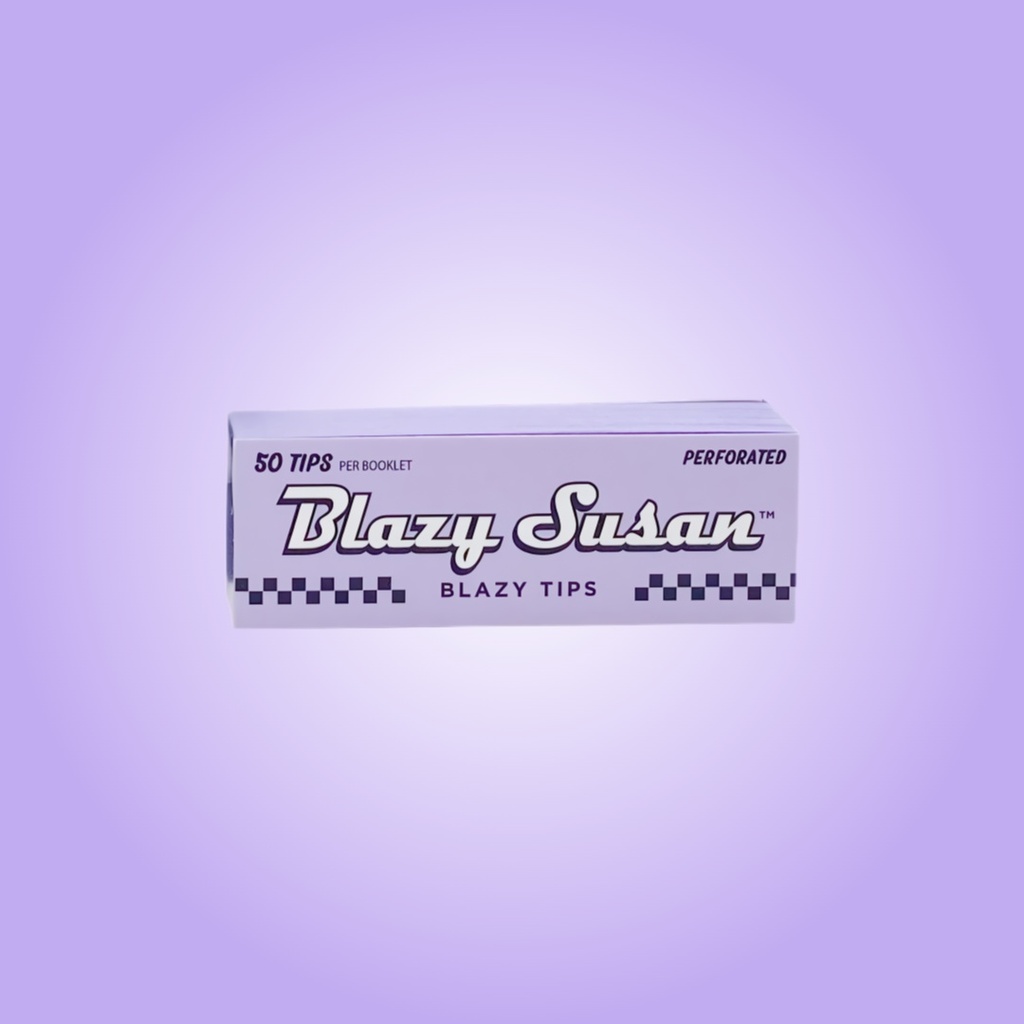 Blazy Susan - Perforated Purple Filter Tips - Pack of 50