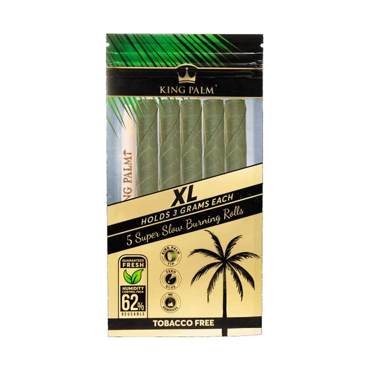 Roi Palm XL - 3g - Pré-roulés avec Boveda - Pack de 5