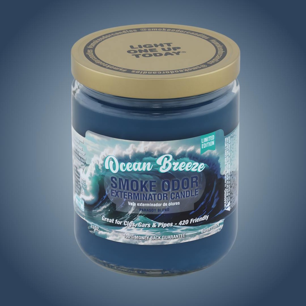 Ocean Breeze - Limited Edition Smoke Odor Exterminator Candle